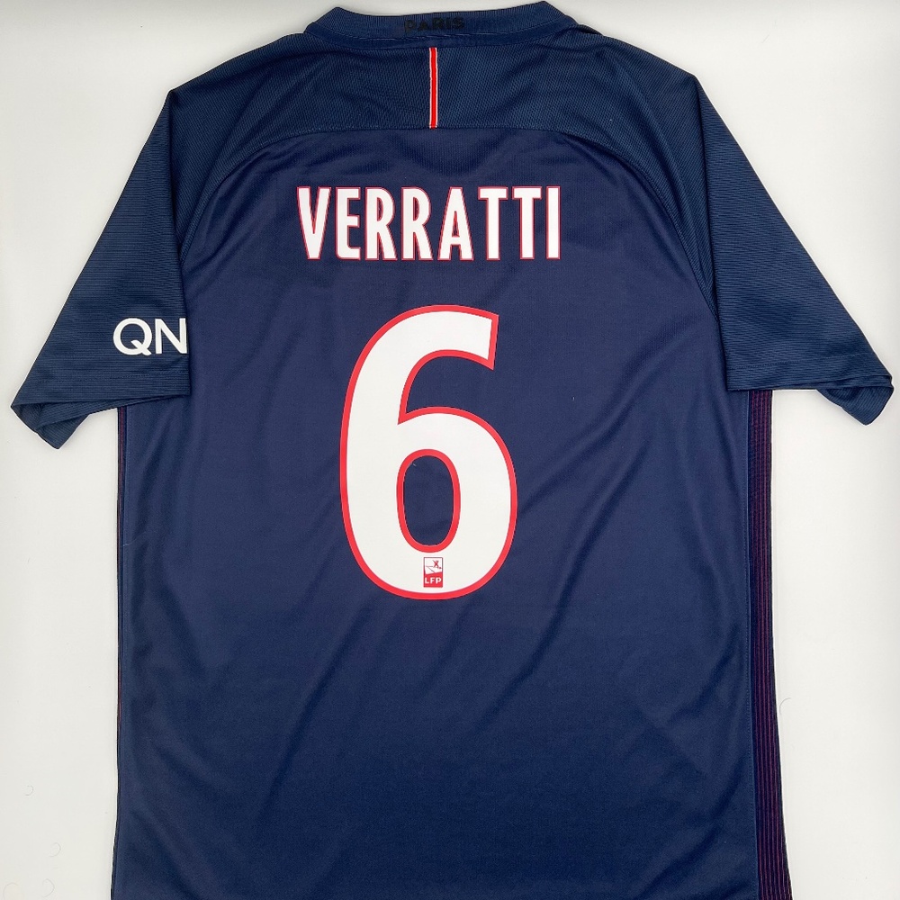 Verratti #6 PSG 2016/2017 Home ORIGINAL Nike Rare Soccer Jersey (L)